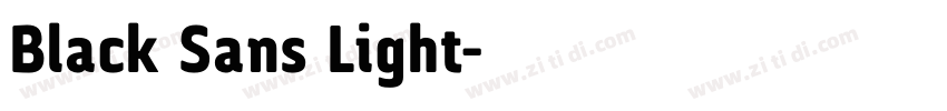 Black Sans Light字体转换